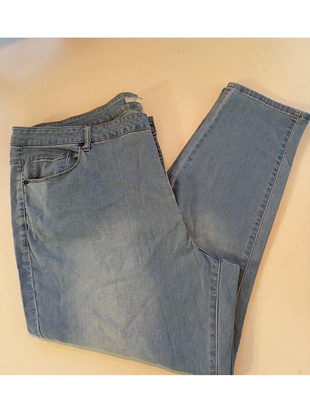 WOMAN WITHIN Stretch Denim Jeans - Women’s Size 28W Light Wash